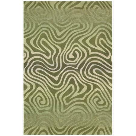 NOURISON Contour Area Rug Collection Avocado 7 Ft 3 In. X 9 Ft 3 In. Rectangle 99446129918